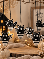 Fledermaus-Anhänger aus PLA – Halloween-Deko mit Herz 3D Druck Floma Candle & More
