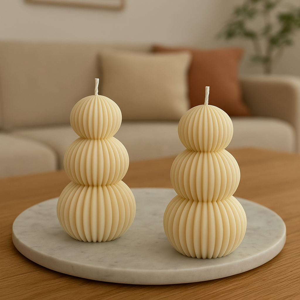 Ribbad Kerze Standkerze Floma Candel & more