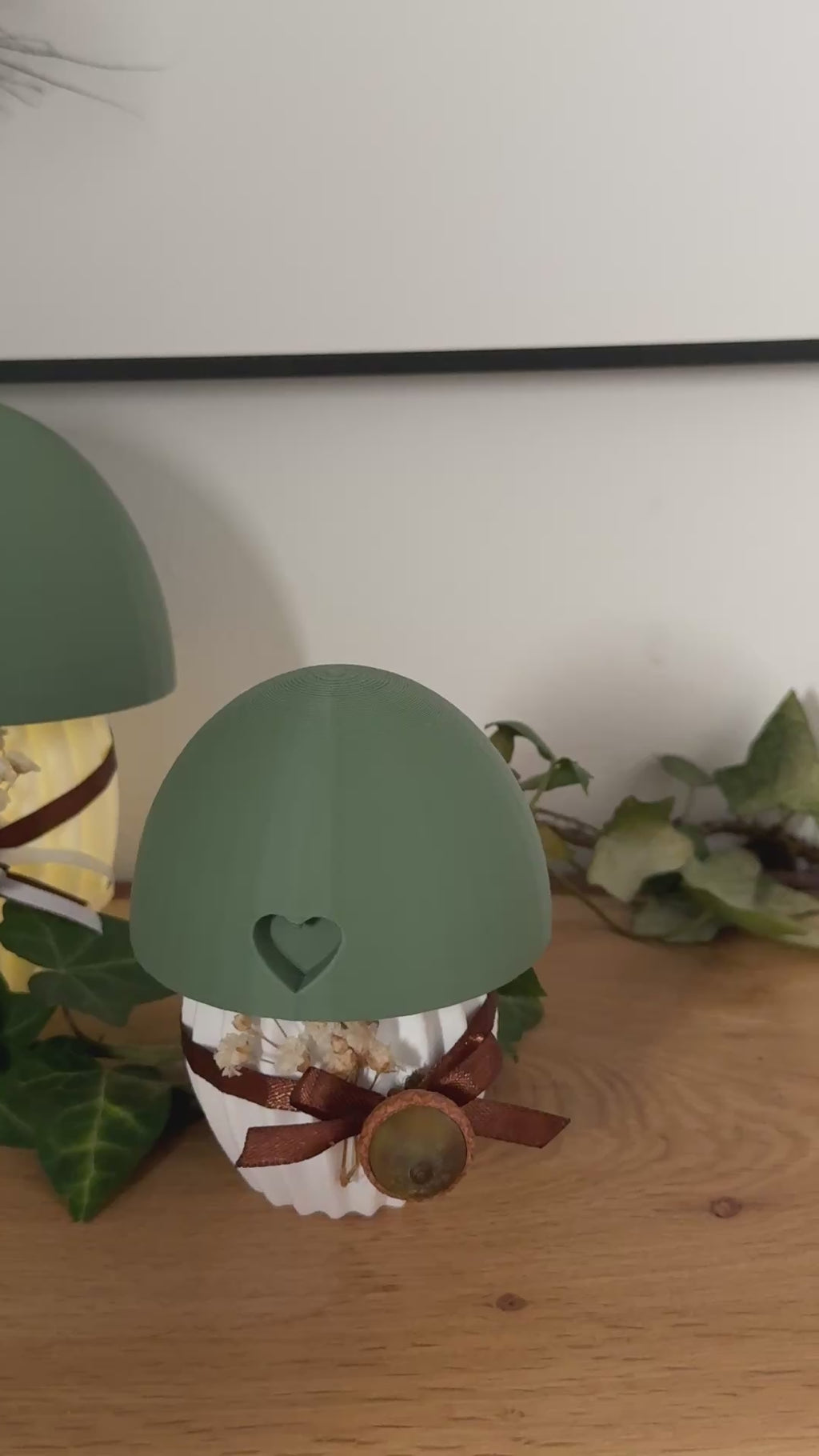 Pilzlampe aus PLA | LED Waldlampe | Handgefertigte Herbst- & Wohndekoration 3D Druck Floma Candle & More