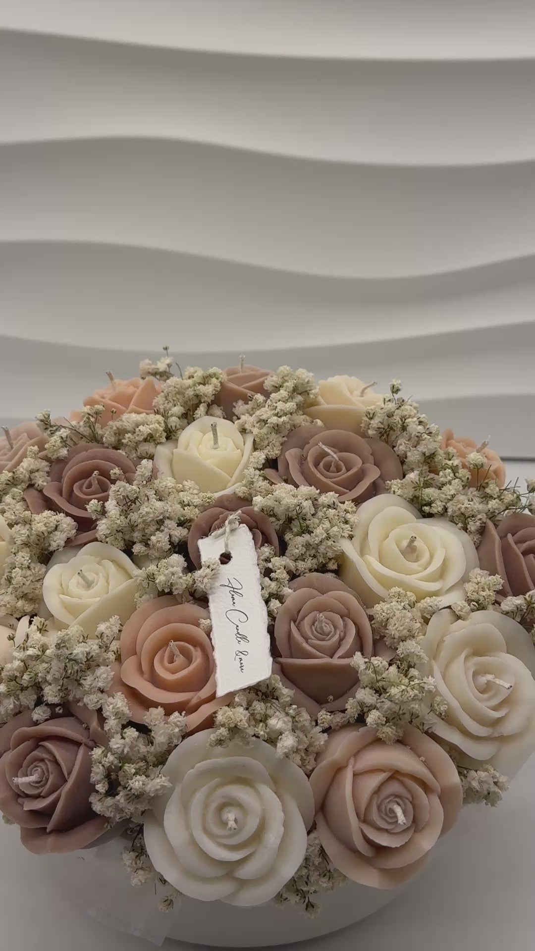 All Roses / Bouquet Blütentraum handgegossener Schale Behälterkerzen Floma Candle & More