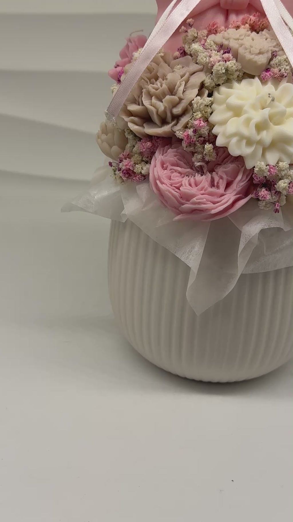 Romo Kerzenblumenstrauß Flowerbox Floma Candle & More