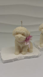 Hundewelpen Kerze Standkerze Floma Candle & More