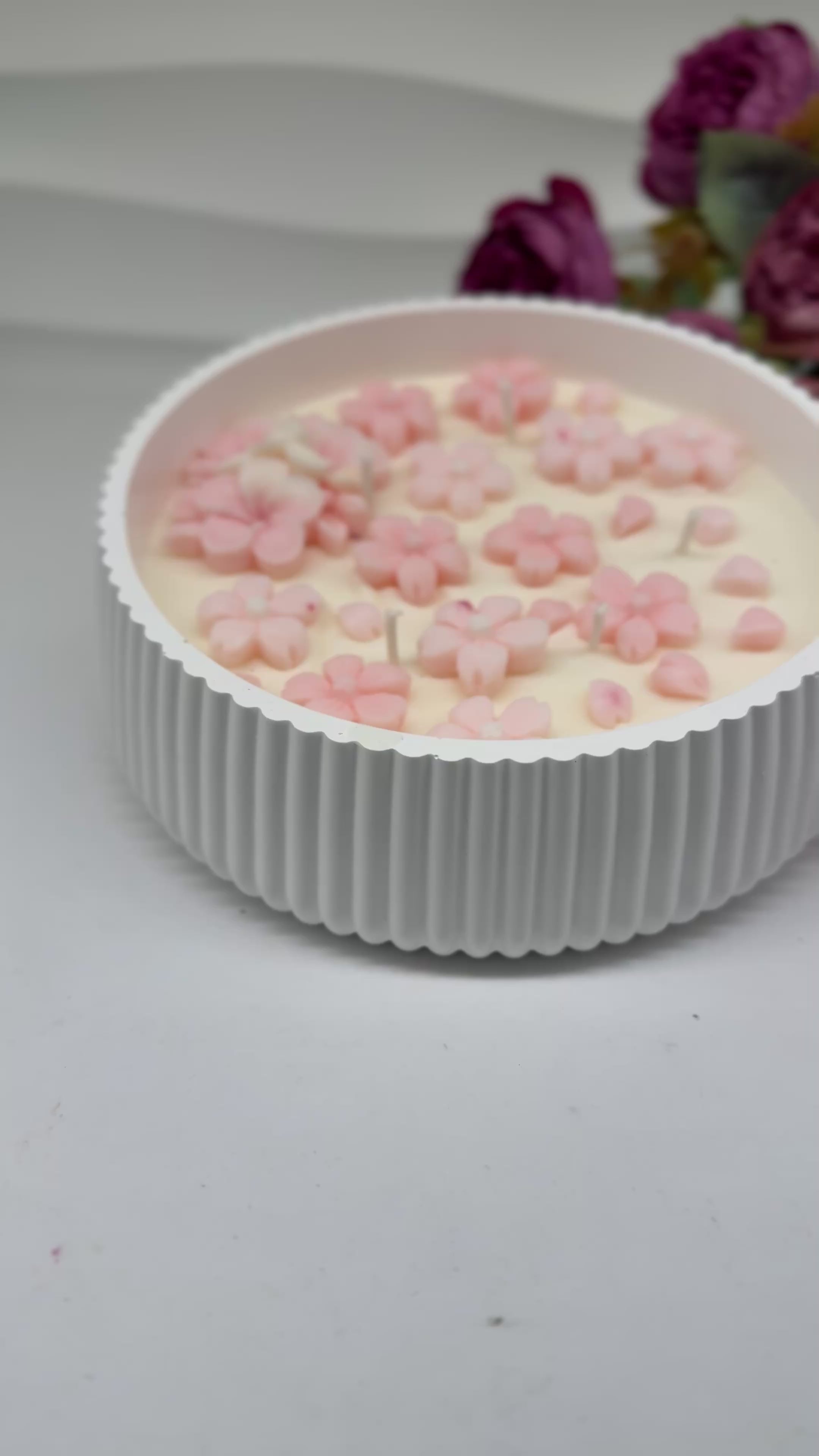 Peach Bloom/Duftkerze in Keramikschale Duftkerzen Floma Candle & More