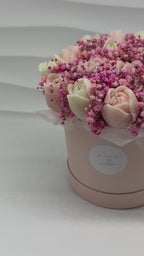 Kerzenblumenstrauss Tulpe Rosa Flowerbox Floma Candle & More