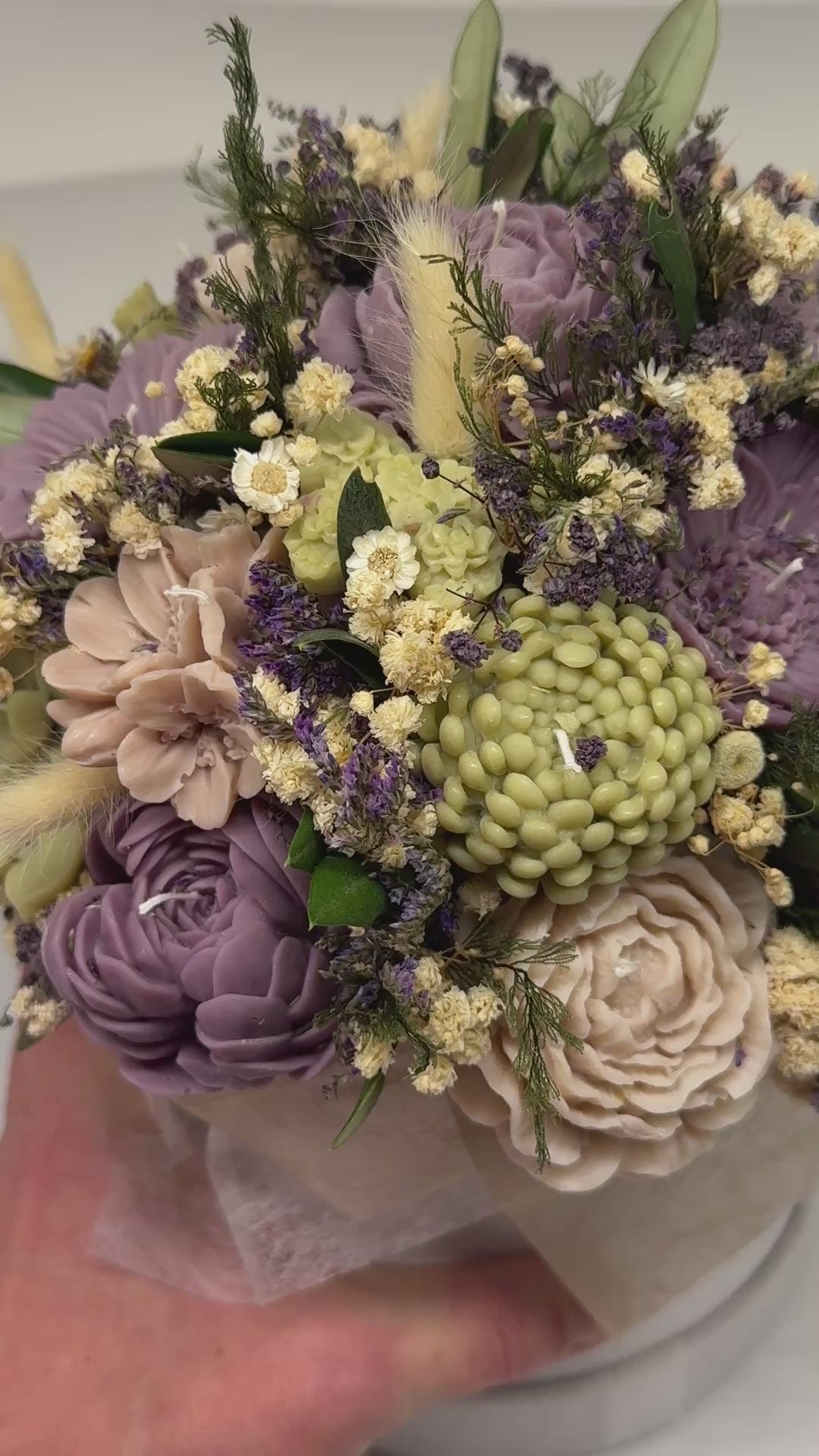 Kerzenblumenstrauss Olivia Flowerbox Floma Candle & More